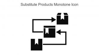Substitute Products Monotone Icon In Powerpoint Pptx Png And Editable Eps Format