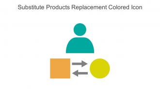 Substitute Products Replacement Colored Icon In Powerpoint Pptx Png And Editable Eps Format
