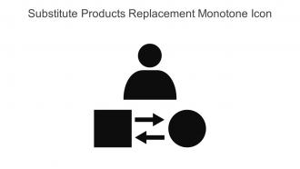 Substitute Products Replacement Monotone Icon In Powerpoint Pptx Png And Editable Eps Format