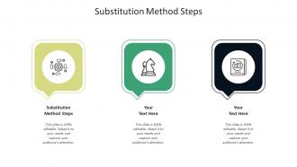 Substitution method steps ppt powerpoint presentation summary elements cpb