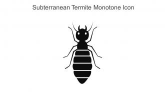 Subterranean Termite Monotone Icon In Powerpoint Pptx Png And Editable Eps Format