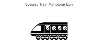 Subway Train Monotone Icon In Powerpoint Pptx Png And Editable Eps Format