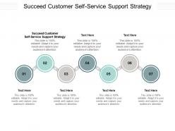 Succeed customer self service support strategy ppt powerpoint presentation professional brochure cpb