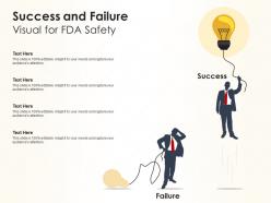 Success and failure visual for fda safety infographic template