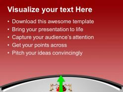 Success arrow on podium winner powerpoint templates ppt themes and graphics 0313