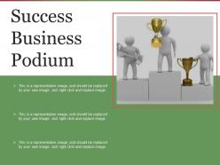 Success business podium sample ppt files