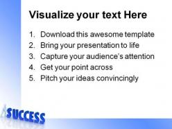 Success business powerpoint templates and powerpoint backgrounds 0511