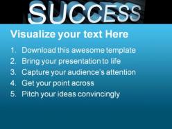Success business powerpoint templates and powerpoint backgrounds 0611