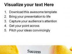 Success cookie business powerpoint templates and powerpoint backgrounds 0311