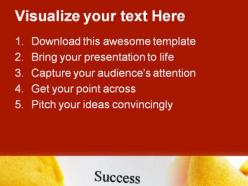 Success cookie business powerpoint templates and powerpoint backgrounds 0311