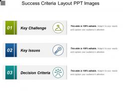 Success criteria layout ppt images