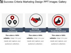 Success criteria marketing design ppt images gallery