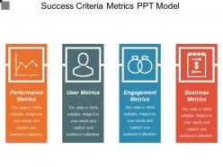 Success criteria metrics ppt model