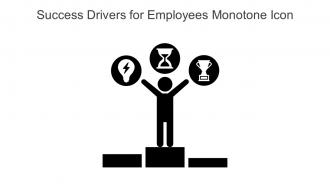 Success Drivers For Employees Monotone Icon In Powerpoint Pptx Png And Editable Eps Format