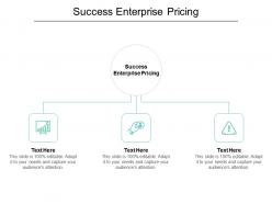 Success enterprise pricing ppt powerpoint presentation infographics template cpb