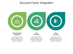 Success factor integration ppt powerpoint presentation ideas slideshow cpb