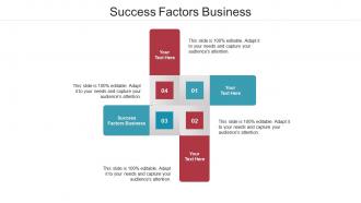 Success factors business ppt powerpoint presentation visual aids gallery cpb