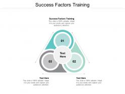 Success factors training ppt powerpoint presentation styles deck cpb