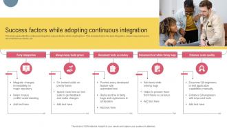 Success Factors While Adopting Continuous Integration