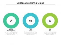 Success mentoring group ppt powerpoint presentation professional infographic template cpb