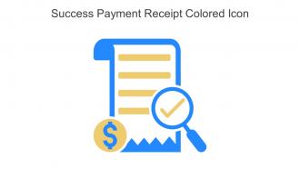 Success Payment Receipt Colored Icon In Powerpoint Pptx Png And Editable Eps Format