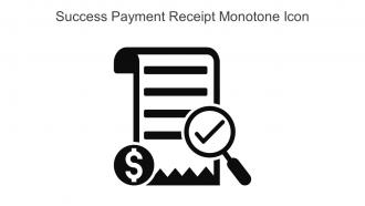 Success Payment Receipt Monotone Icon In Powerpoint Pptx Png And Editable Eps Format