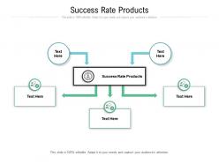 Success rate products ppt powerpoint presentation summary demonstration cpb