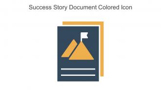 Success Story Document Colored Icon In Powerpoint Pptx Png And Editable Eps Format