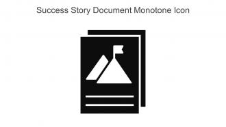 Success Story Document Monotone Icon In Powerpoint Pptx Png And Editable Eps Format