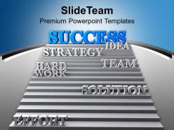 Success strategy team effort leads solution powerpoint templates ppt themes and graphics 0213