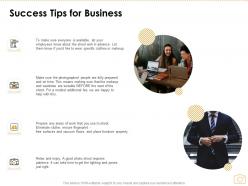 Success tips for business ppt powerpoint presentation pictures maker