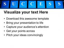 Success word on keyboard computer powerpoint templates ppt themes and graphics 0313