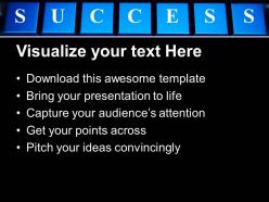 Success word on keyboard computer powerpoint templates ppt themes and graphics 0313