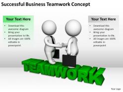 Successful business teamwork concept ppt graphics icons powerpoint