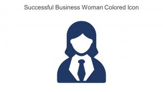 Successful Business Woman Colored Icon In Powerpoint Pptx Png And Editable Eps Format