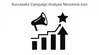 Successful Campaign Analysis Monotone Icon In Powerpoint Pptx Png And Editable Eps Format