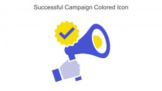 Successful Campaign Colored Icon In Powerpoint Pptx Png And Editable Eps Format