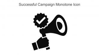 Successful Campaign Monotone Icon In Powerpoint Pptx Png And Editable Eps Format