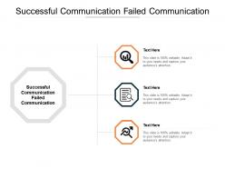 Successful communication failed communication ppt pictures microsoft cpb