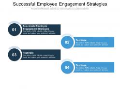 Successful employee engagement strategies ppt powerpoint presentation professional clipart cpb