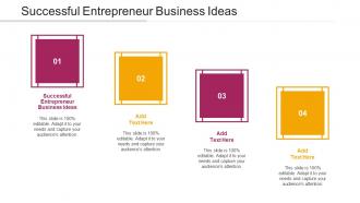 Successful Entrepreneur Business Ideas Ppt Powerpoint Presentation Ideas Cpb