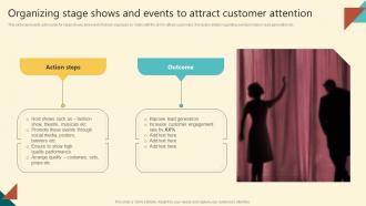 Successful Execution Organizing Stage Shows And Events To Attract Customer MKT SS V