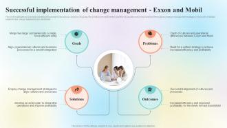 Successful Implementation Of Change Management Exxon Organizational Change Management CM SS