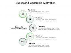 Successful leadership motivation ppt powerpoint presentation file topics cpb