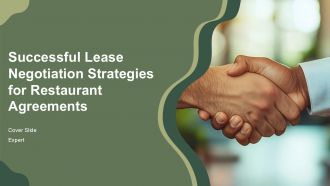 Successful Lease Negotiation Strategies For Restaurant Agreements PPT Sample ACP
