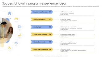 Successful Loyalty Program Experience Ideas