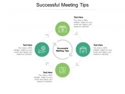 Successful meeting tips ppt powerpoint presentation slides rules cpb
