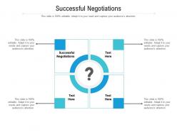 Successful negotiations ppt powerpoint presentation ideas cpb