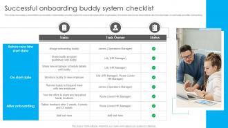 Successful Onboarding Buddy System Checklist