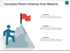 Successful Person Corporate Goal Champion Business Objectives